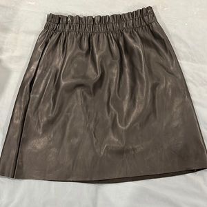 Zara Faux Leather Skirt